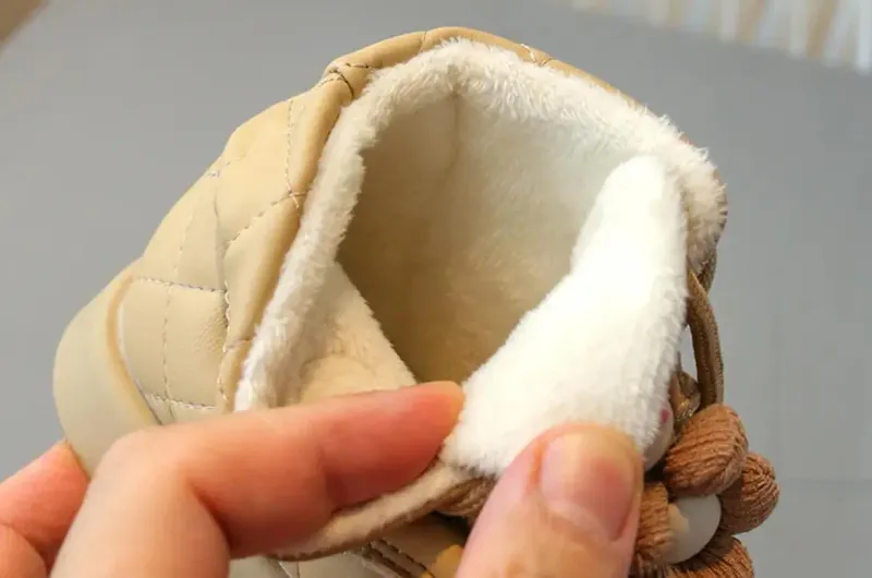 Novo 2024 Inverno Crianças Neve Quente Pelúcia Criança Meninos Antiderrapante Moda Bebê Meninas Botas Crianças Sapatos de Algodão_voghion.com
