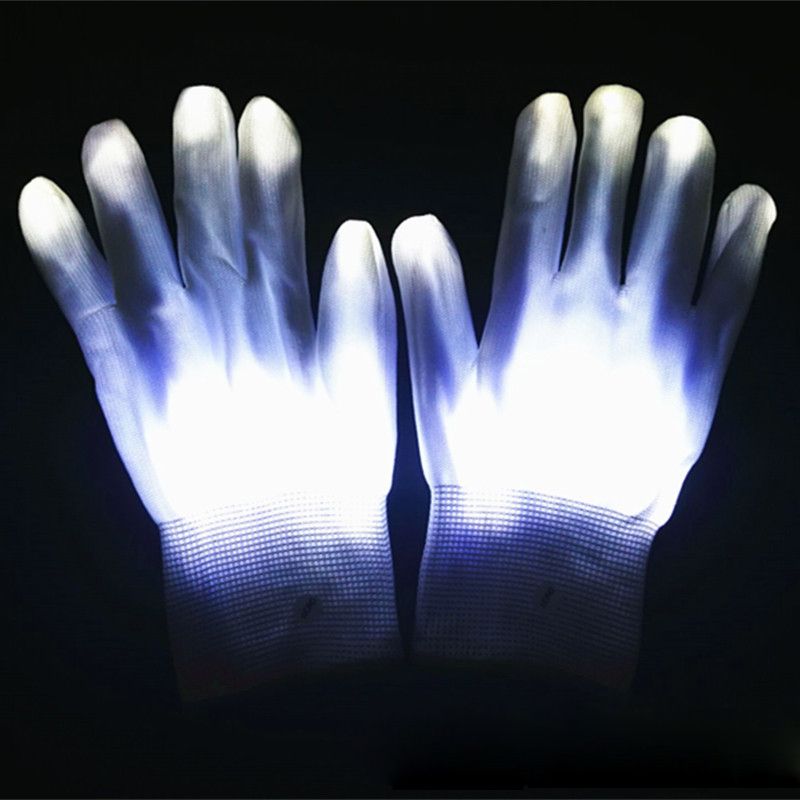 LED Marshmallow Cos Mask For Dance DJ Party Decoration Show Props Masquerade Birthday Party Mask With Gloves Cool Dexoration_voghion.com