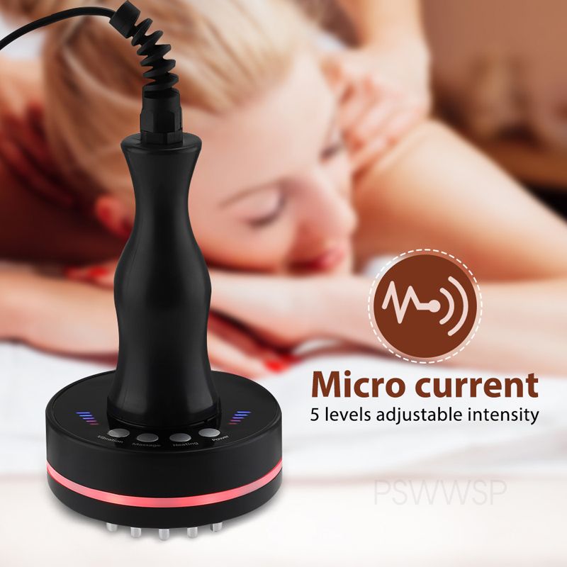 Electric Meridian Brush Heating Health Scraping Device Slimming Body Brush Handheld Guasha Massage Tool Cellulite Massager_voghion.com