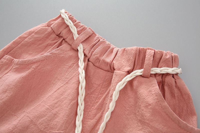 Ensemble deux pièces pour mère et fille, short à manches courtes et col rond, imprimé pastèque_voghion.com