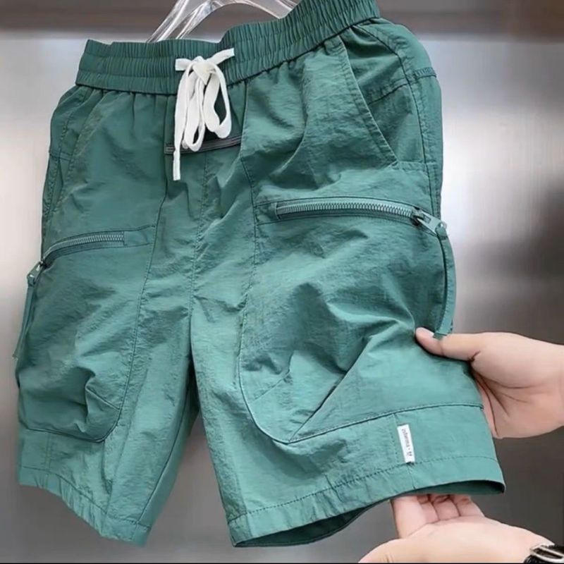 Herrenbekleidung Dünne Shorts für Männer, Marken-Workwear-Shorts, einfarbige, schlichte, lässige Sporthose für den Sommer im neuen Stil für Männer_voghion.com