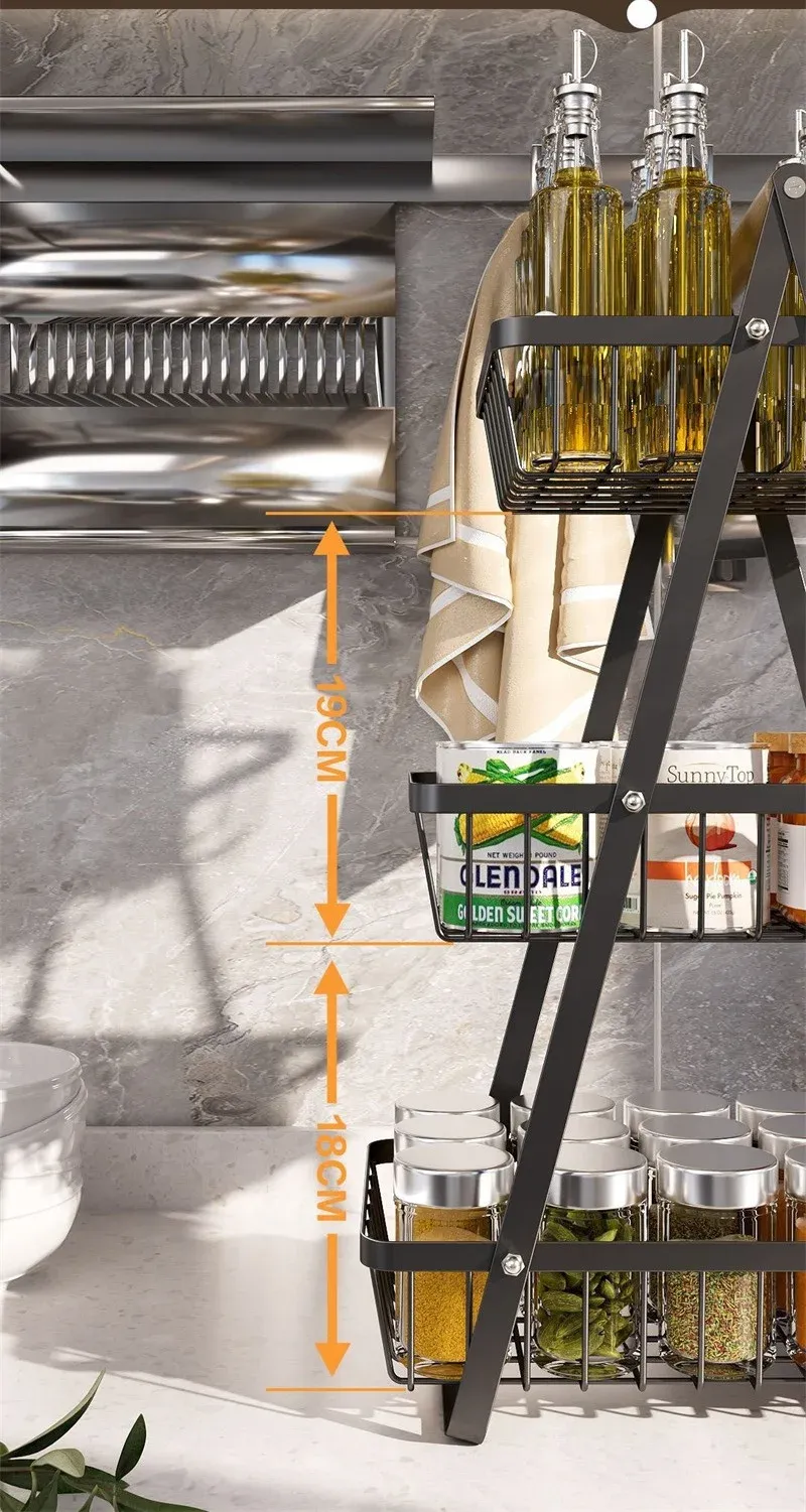 Nuovo portafrutta da banco a 2 o 3 ripiani, portatile, in ferro, per riporre frutta, pane e snack._voghion.com