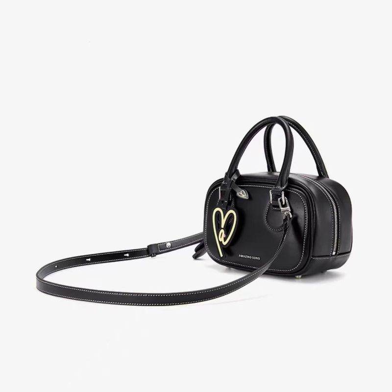 Borsa a tracolla singola in pelle bovina Song Toast, casual, borsa da bowling per donna, casual e versatile_voghion.com