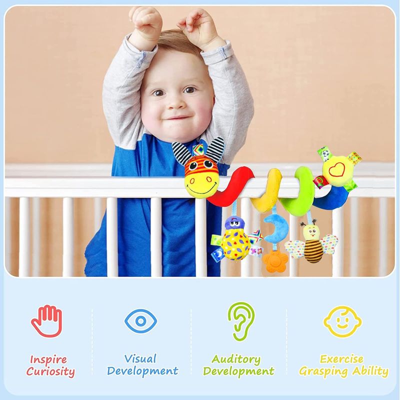 Neigebuerene Puppelchen Plüsch Puppel Puppelchen Spillsaachen 0-1 Joer ale Bildungsauto hängend Bett hängend Weenchen Pendant Bett ronderëm Spillsaach_voghion.com