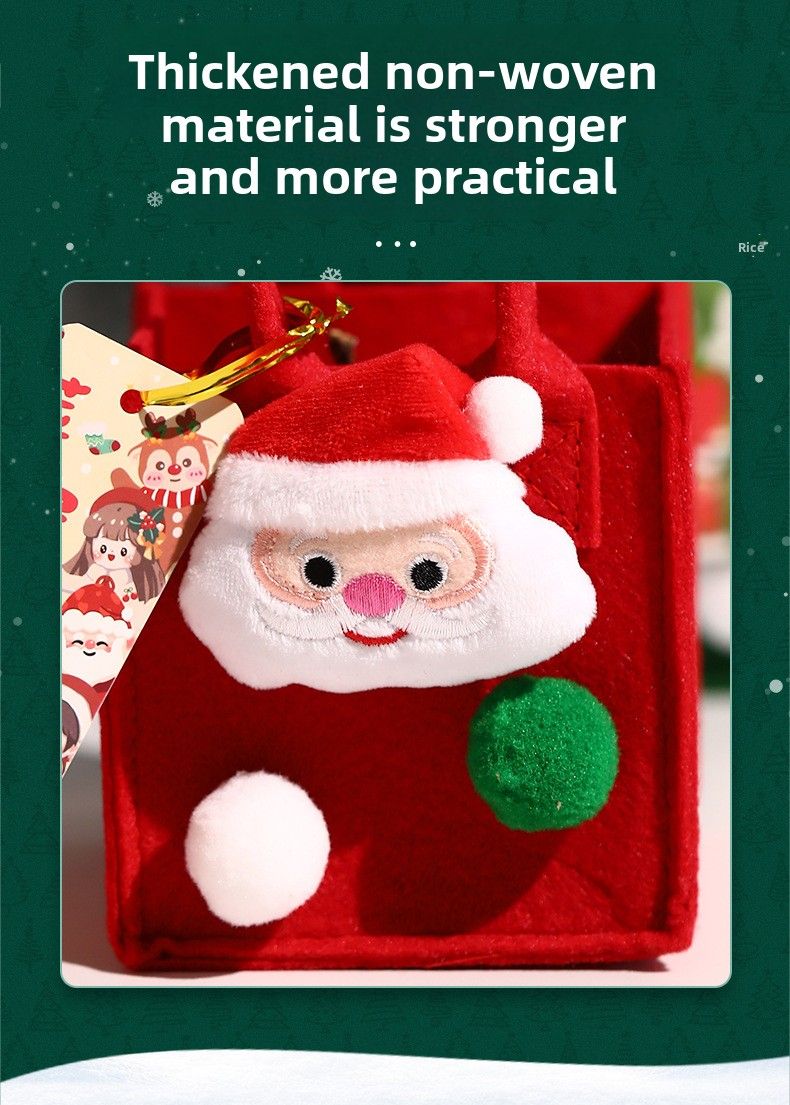 Weihnachtsabend Friedensfrucht Verpackung Filz Tragetasche Dekorative kleine Geschenkbox_voghion.com