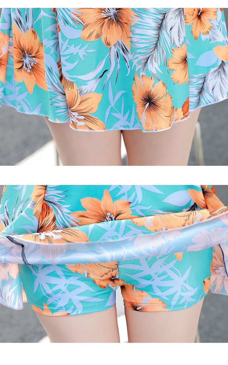 Maillot de bain neuf pour femme couvrant le ventre et paraissant mince et conservateur. Jupe une pièce grande taille Fat M de célébrités sur Internet_voghion.com