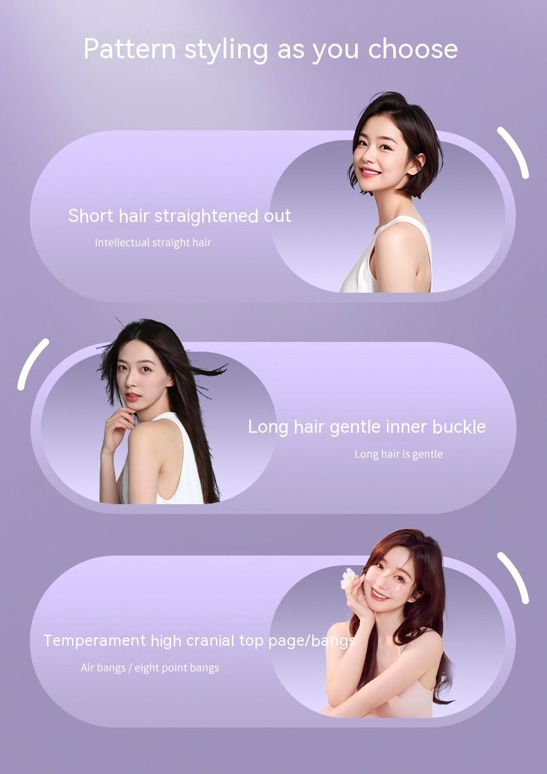 New lazy straight hair comb wireless hair straightener small USB charging portable travel curling and straightening dual purpose artifact_voghion.com