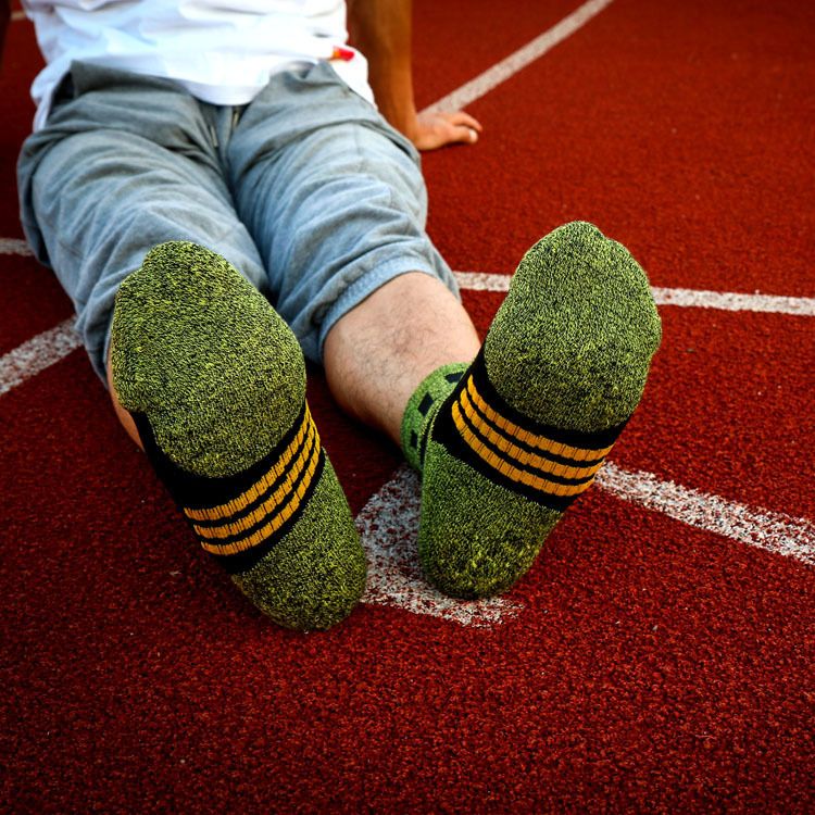 ActiveGo ActiveGo New Thicked Towel Bottom Mid-Polpaccio Calzini sportivi anti-odore e anti-attrito da uomo all'ingrosso_voghion.com