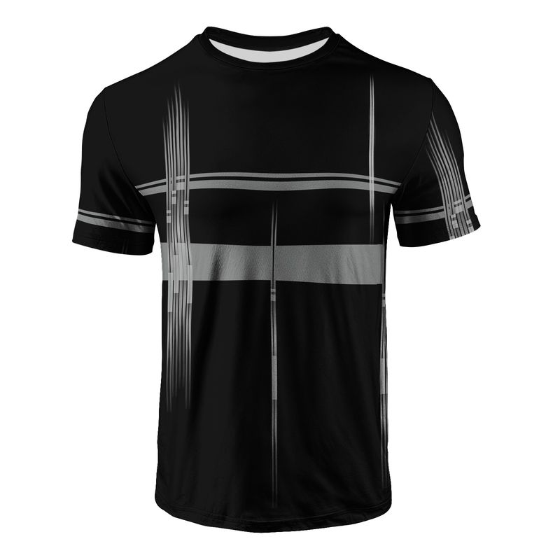 2025 Modern Mens Graphic T Shirt Stripe Geometry Design Summer Streetwear Short Sleeve Tee Hipster Harajuku Style Breathable Cot_voghion.com