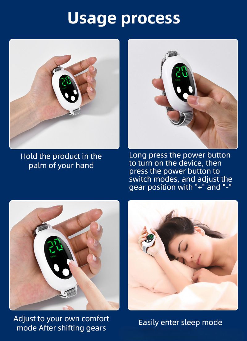 Micro-current intelligent sleep instrument sleep hand-held decompression sleep instrument low frequency pulse anxiety insomnia_voghion.com