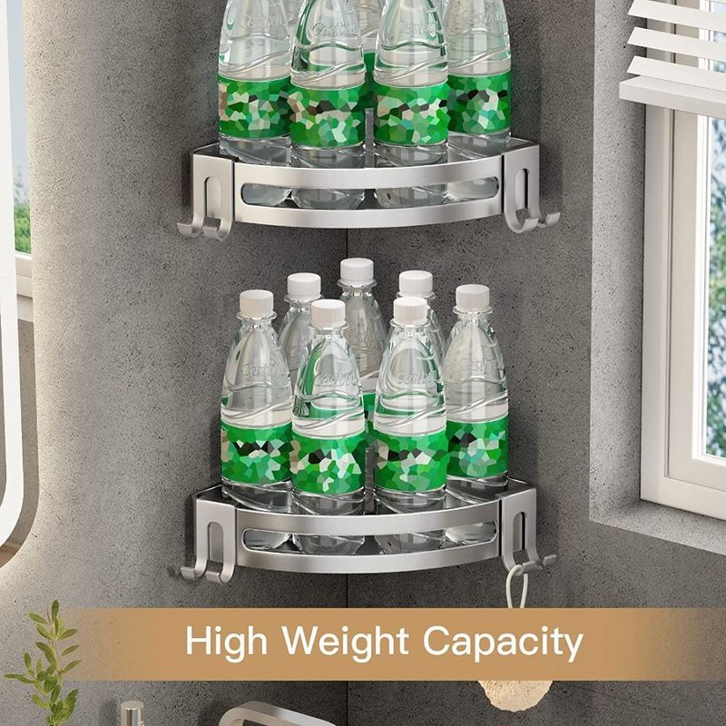 Rust Shelf Storage Organizer Shelf Shower Proof Caddy Corner Shampoo Bathroom Shower Shower Pack Wall Corner Drill 2 Corner No_voghion.com