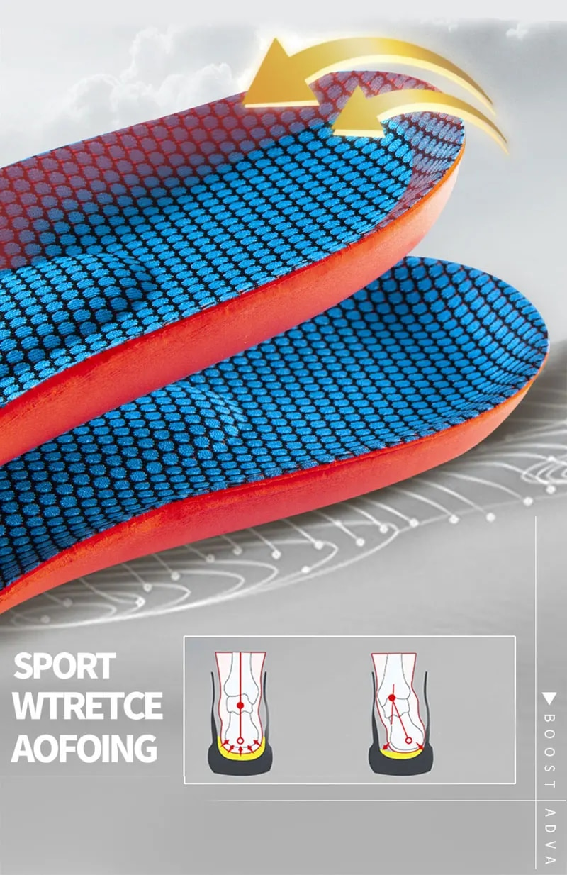 Orthotic Insole Arch Support Flatfoot Running For Shoes Sole Orthopedic Insoles For Feet Ease Pressure_voghion.com