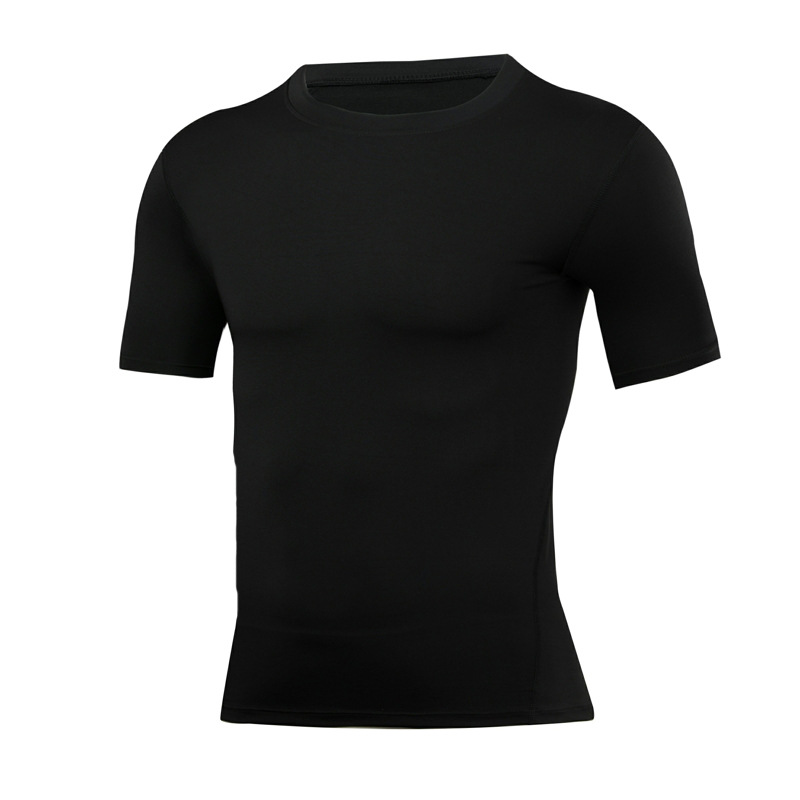Herenkleding Sneldrogend sport-T-shirt met korte mouwen Hardloopbasis Gymtrainingskleding_voghion.com
