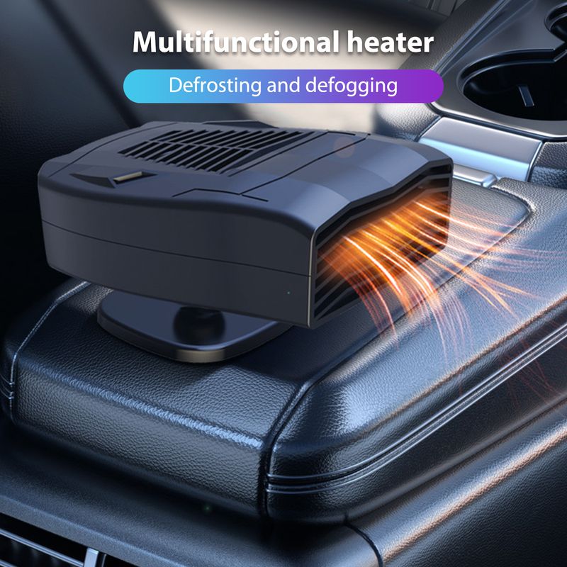 Car Heater 2-in-1 Electric Fan Coog Heating hine Multipurpose Demister Defroster for Household Automobile_voghion.com