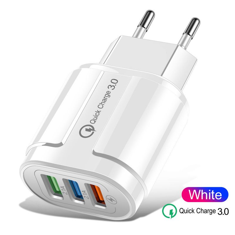 QC3.0 Single Dual Handy-Ladegerät Triple USB Schnelladapter Multi Port 18W Ladekopf_voghion.com