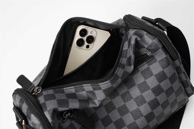 Piccola borsa quadrata da uomo alla moda per celebrità di Internet, borsa a tracolla da uomo nuova versatile e alla moda, borsa a tracolla da uomo per pendolari, borsa a tracolla_voghion.com