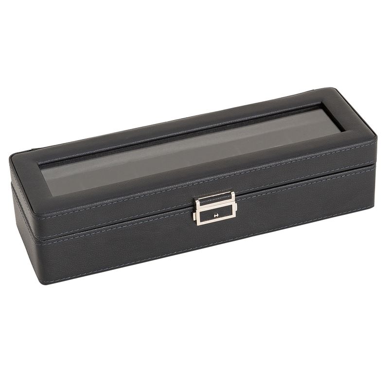 Black Green New Lychee Pattern High End Watch Box 3 Bit 6 Bit 12 Bit Double Layer Watch Jewelry Storage Box_voghion.com