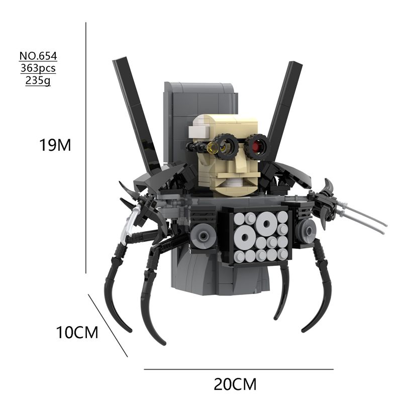 Vse Moc New Skibidi Toilet The Audio and Camera Titan Man Building Blocks Toys DIY Opeke Toy For Child Rojstnodnevno božično darilo_voghion.com