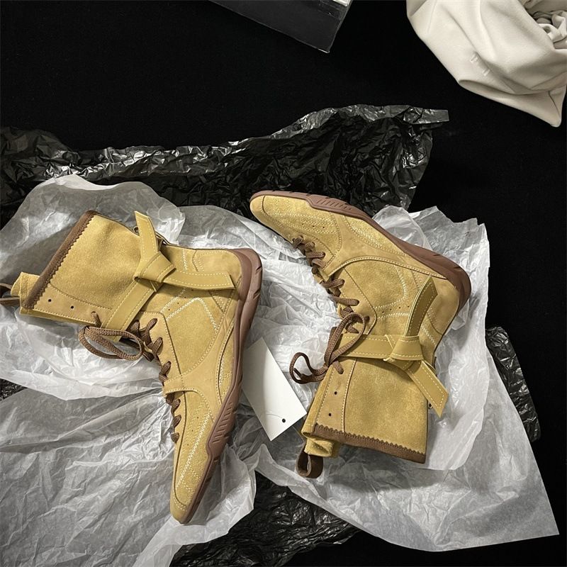 Stivali da boxe da donna 2025, nuovi stivali da boxe da donna, alla moda, indispensabili per l'outdoor, in pelle scamosciata di mucca lucida, fatti a mano, da caccia alle anatre, per donna_voghion.com