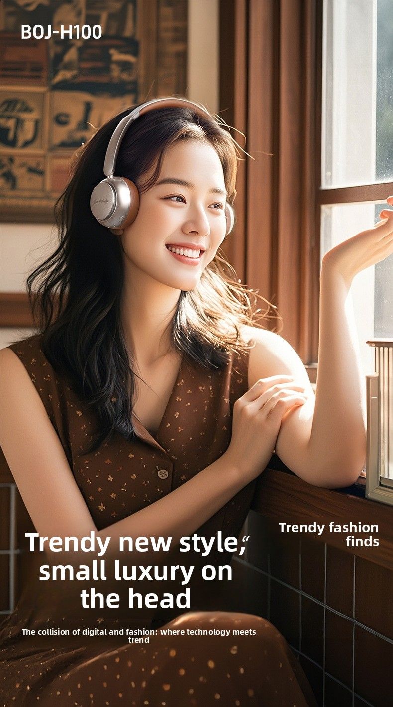 【Alta qualità】 Auricolari Bluetooth con riduzione del rumore del vento montati sulla testa e batteria a lunga durata_voghion.com