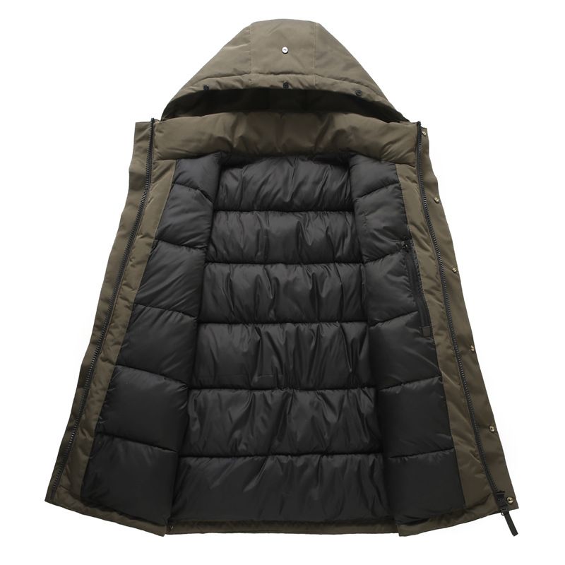 Robuste Winter-Steppjacke für Damen und Herren – Russischer Bestseller (L-XXXXL, Schwarz/Armeegrün/Khaki, mit/ohne Pelzbesatz)_voghion.com