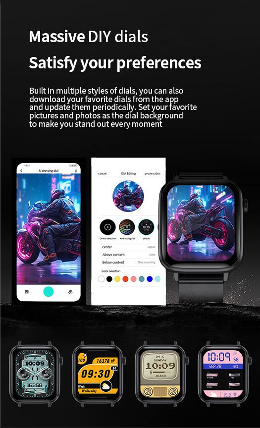 X12 Smart Watch 1.83 Large Screen Heart Rate Blood Pressure Monitoring Health Sports Bracelet_voghion.com