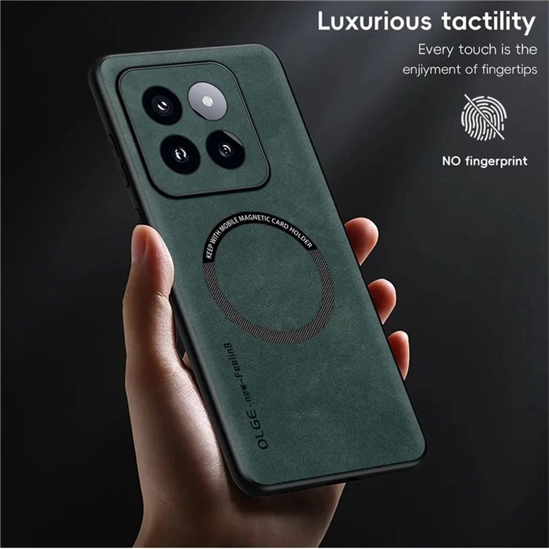 Magneettiseen puhelimen suojakuoreen POCO X6 X5 F6 F5 F4 Pro 5G:n langattomalle lataukselle, houkutteleva lampaannahkainen takakansi Funda_voghion.com