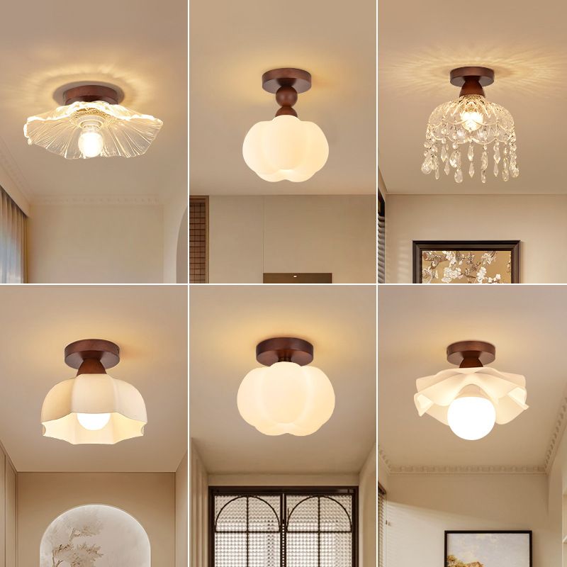 Crystal Entryway French Modern Minimalist Ceiling Staircase Lighting Balcony Hallway Corridor Light_voghion.com