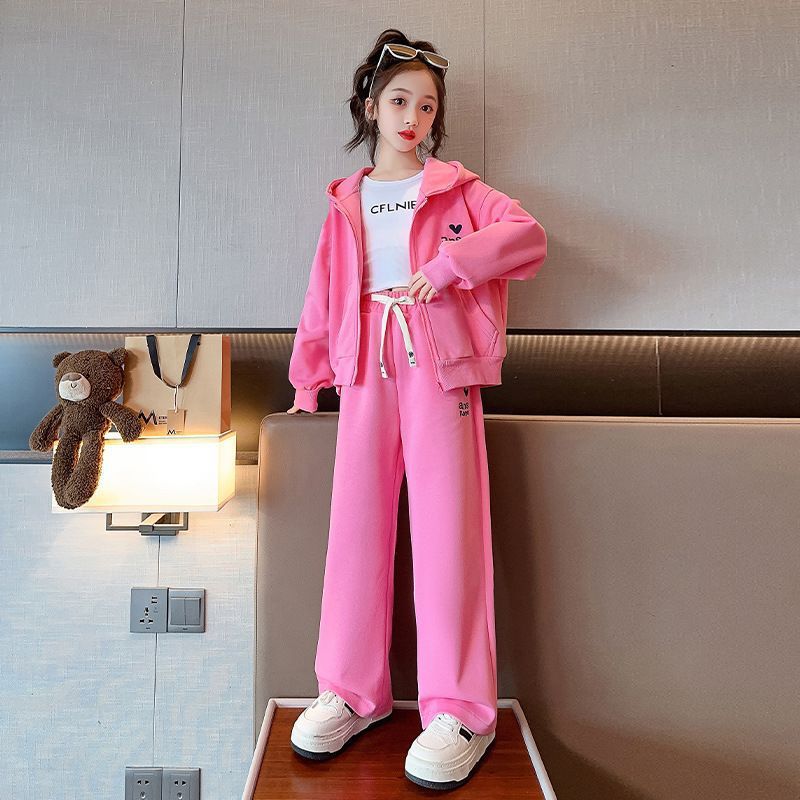 Combinaison de sport pour fille, uniforme de baseball décontracté, vêtements de travail, pantalons de survêtement, vêtements d'automne 2024 nouvel ensemble deux pièces élégant pour_voghion.com