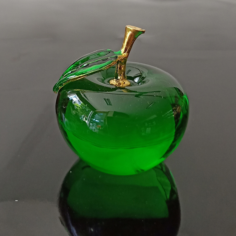 Crystal Apple Creative Gift Festival Decoration Crafts Christmas Decoration Car Home Decoration_voghion.com