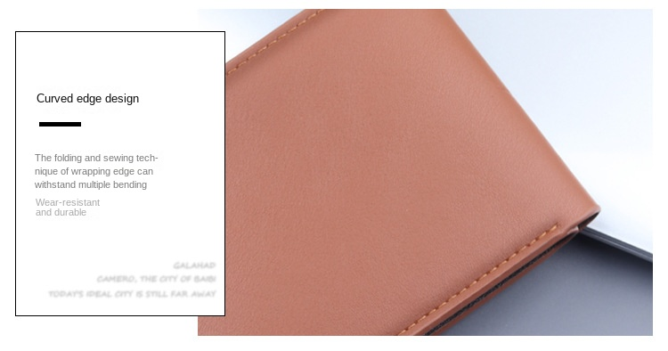 Cartera corta, cartera para tarjetas, cartera todo en uno para hombre, cartera para hombre, clip corto plegable, gran capacidad para hombre, nuevos modelos_voghion.com