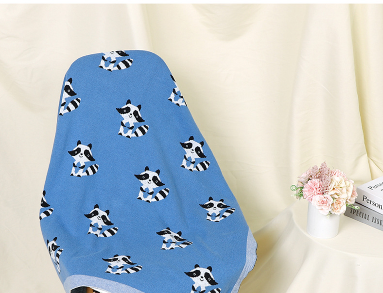 Mutter & Kinder ins heißer verkauf baby gestrickte kätzchen jacquard umarmung decke baby kinderwagen abdeckung_voghion.com