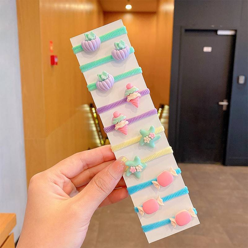 10 pezzi graziosi fiori colorati per bambini forcine per capelli per bambini copricapo fermagli per capelli per bambini accessori per capelli per ragazze fasce elastiche per capelli_voghion.com