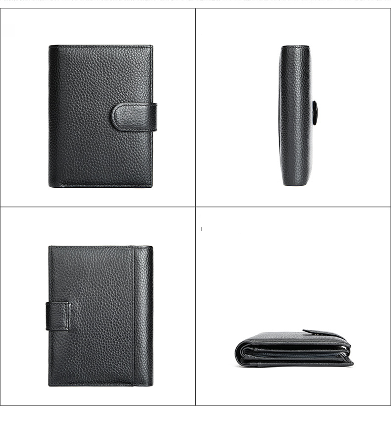 Men’s Bags Leather Wallet Men's Genuine Leather Passport Document Leather Case First Layer Cowhide Multifunctional Men's Wallet_voghion.com