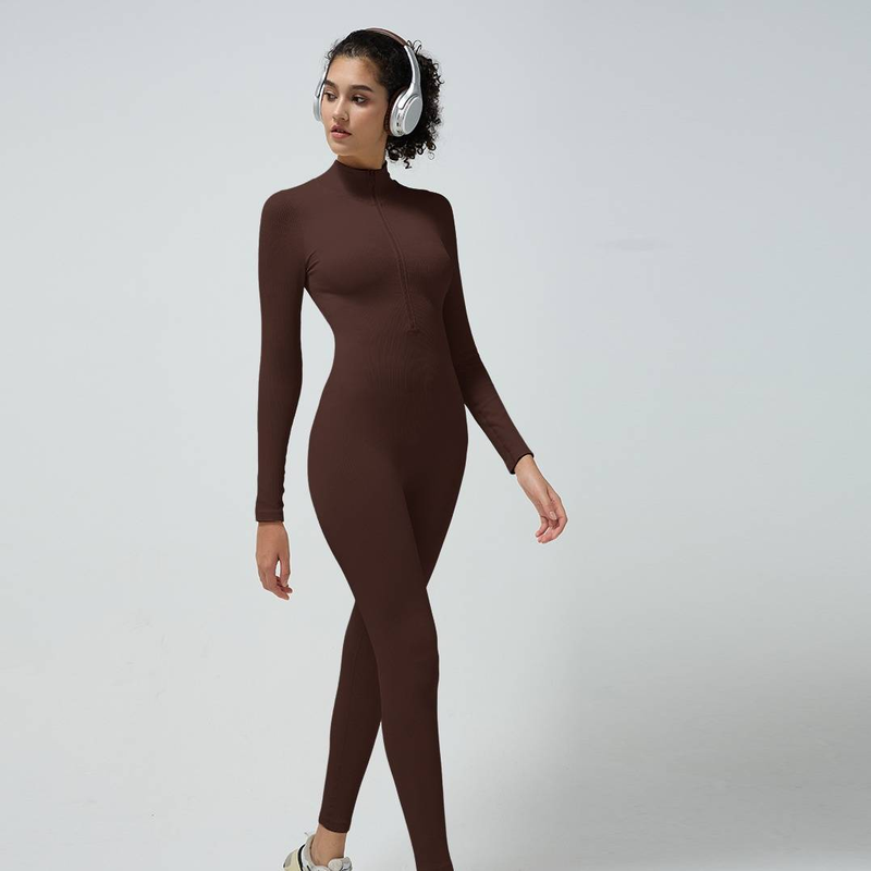 Women's Clothing New Thread High Intensity Training One Piece Yoga Suit Without Chest Pad Sports Slim Women's Jumpsuit_voghion.com