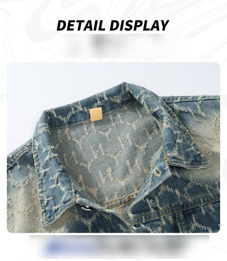 Herbst Neue Jeansjacke Herren Loose Casual Trendy Dickes Oberteil Vielseitige bequeme Außenhandels-Jacquardjacke_voghion.com