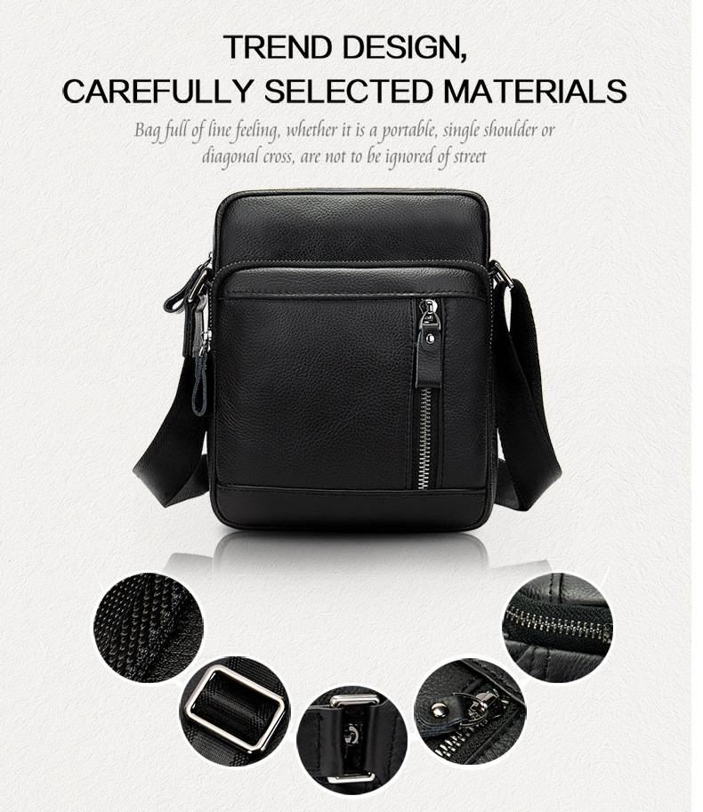 Borsa a tracolla in vera pelle Marant per uomo - Borsa a tracolla in pelle di vacchetta di alta qualità con design resistente all'acqua, adatta a tavoli da 9 pollici. Borsa a tracolla alla moda._voghion.com