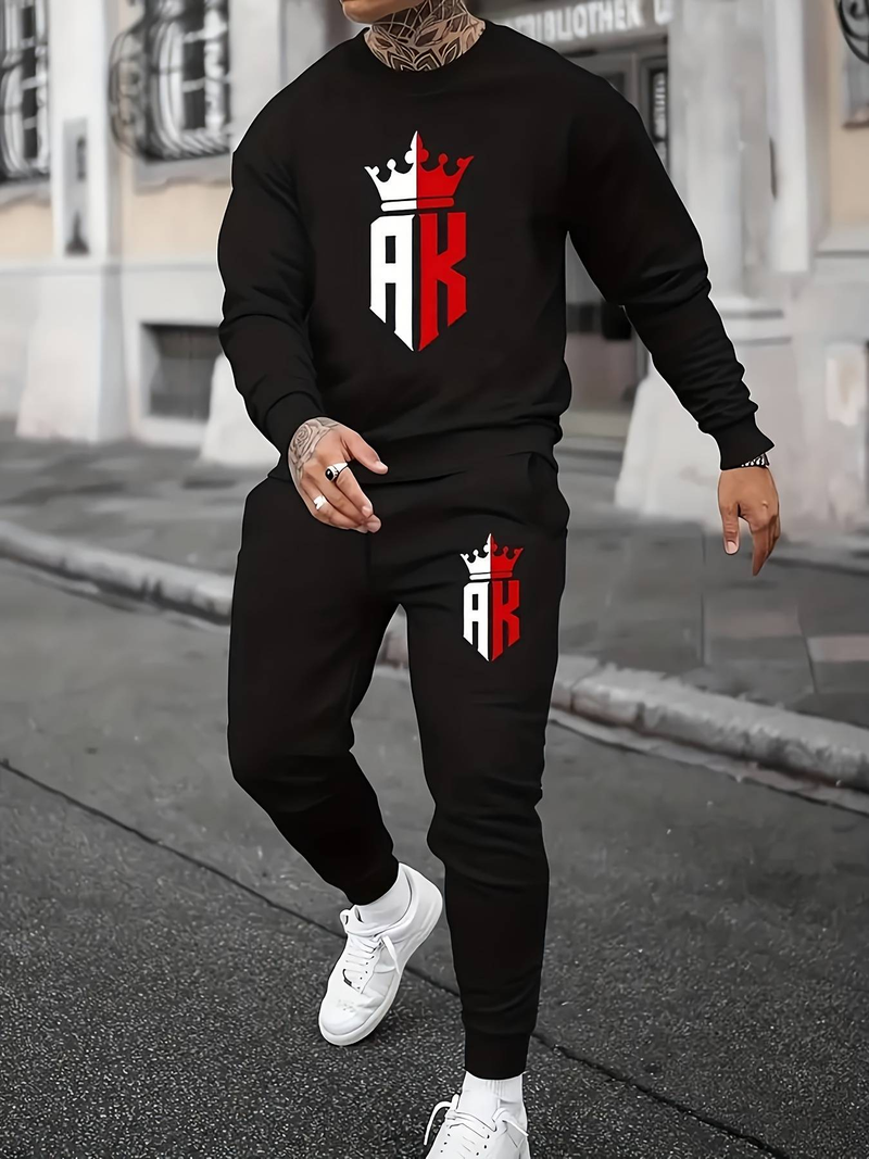 New American Retro Washed Long Sleeved Hooded Shirt Loose Casual Trousers Fashionable Japanese Sweater Suit_voghion.com