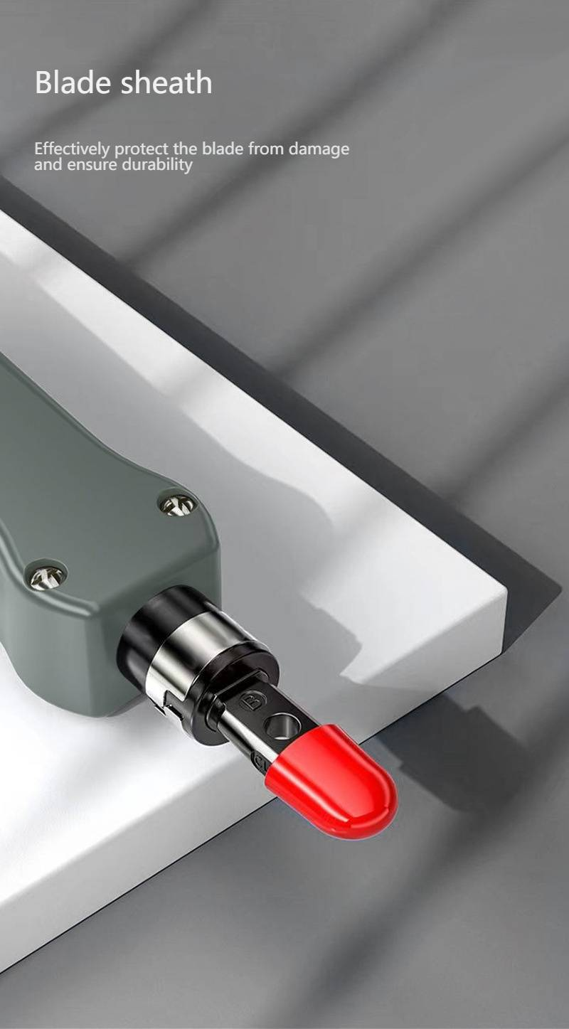 Professional Punch Down Tool For Network Cables, Telephone Wires & Patch Panels - Multi-Function Impact Punching Tool With 2mm Blade & 45° Tip_voghion.com