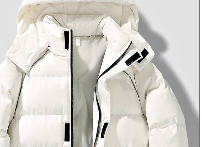 Piumino unisex impermeabile – Cappotto invernale oversize con cappuccio (nero/grigio scuro/azzurro/crema)_voghion.com
