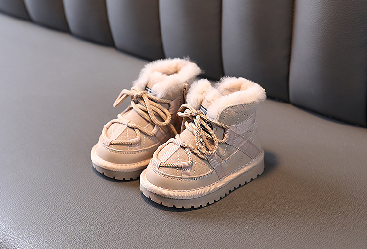 Children's Boots Winter Soft Soled Warm Snow Boots For Girls And Boys Low Top Cotton Boots For Boys_voghion.com