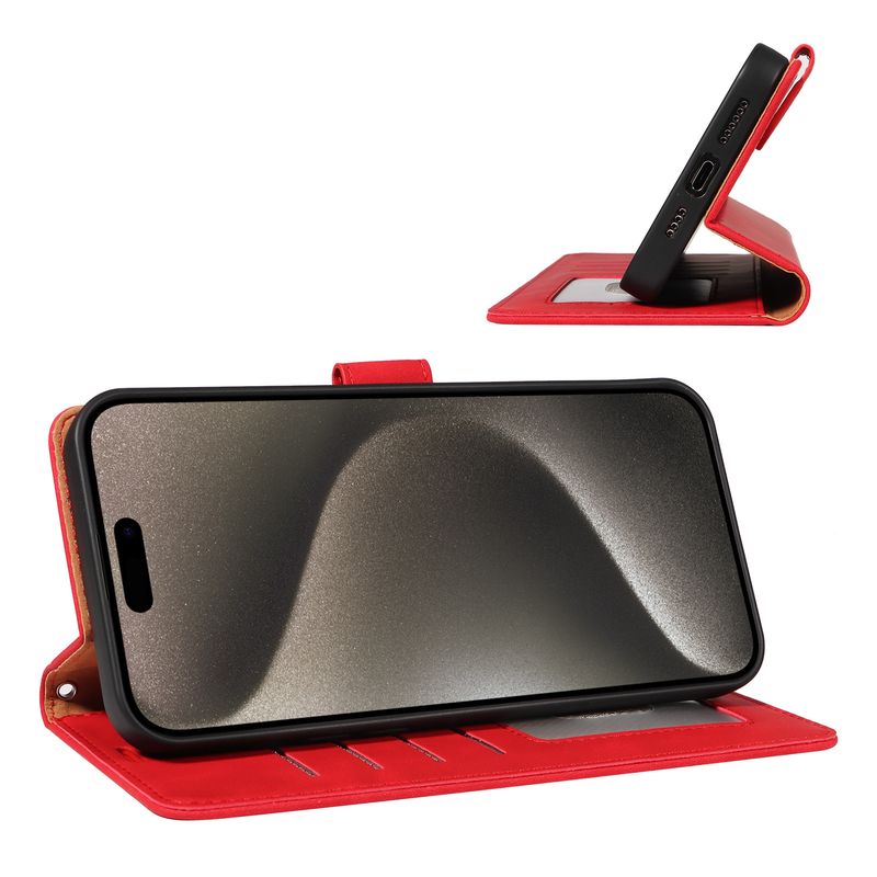 Gilt für iPhone 16 Handyhülle, Epple 14 Handy-Lederhülle, Diebstahlschutzbürste, Samsung S24 Flip Case, Xiaomi_voghion.com