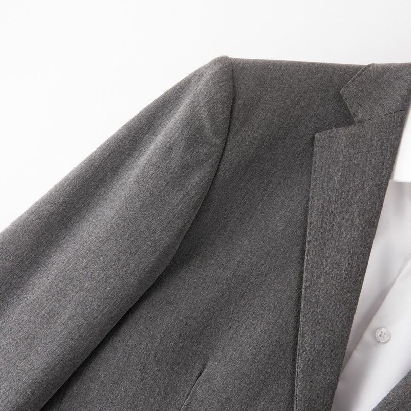 Herren Slim Fit Business-Anzug-Set – Hochwertige Hochzeits- und Abendgarderobe mit Weste und Krawatte (Schwarz/Dunkelgrau/Hellgrau)_voghion.com