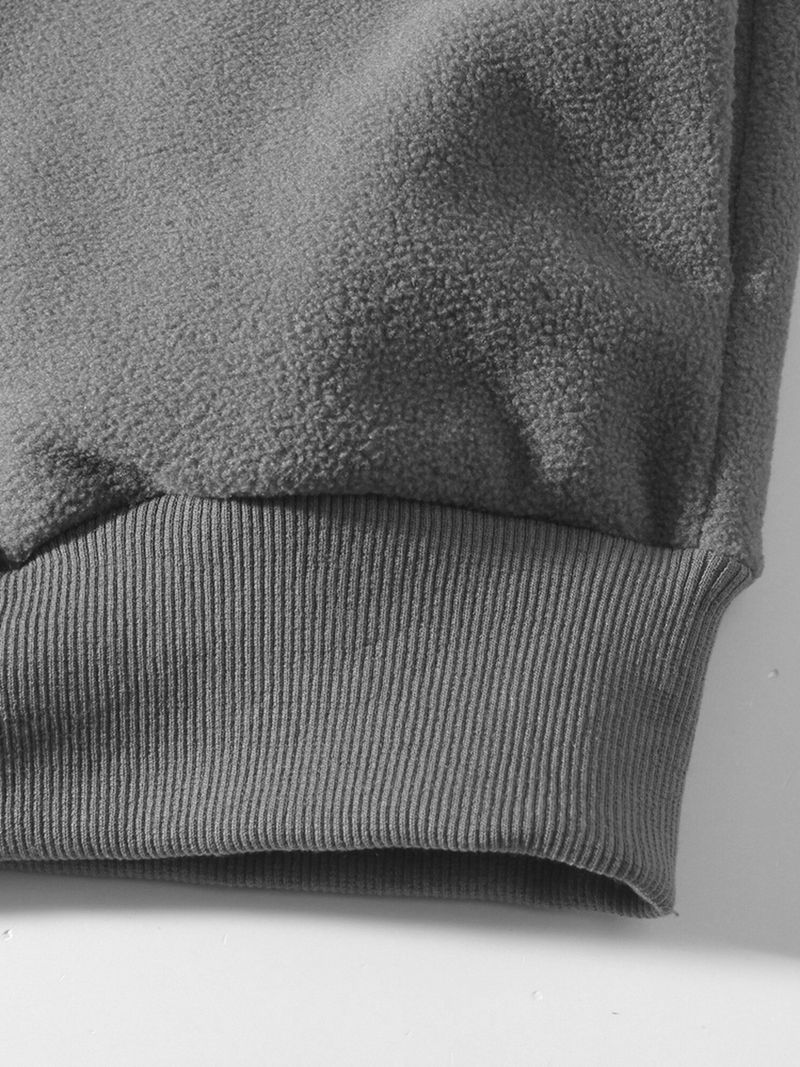 Chaqueta informal con capucha y cremallera para hombre - Sudadera ligera con cuello alto y forro polar para otoño e invierno (gris, negro, verde, beige)_voghion.com