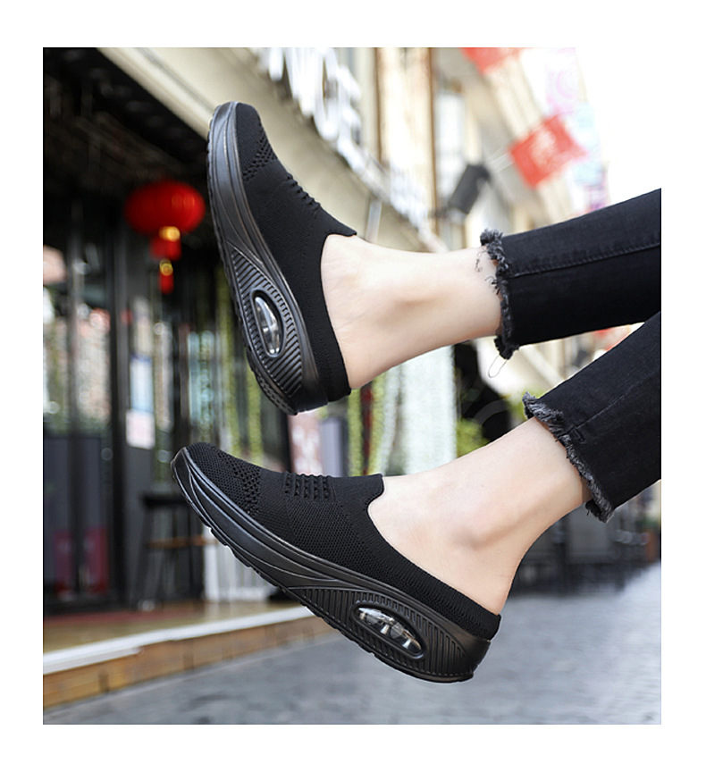 Damen Arbeitsschuhe Laufschuhe Sportschuhe Sneakers Gummisohle Leichtes, leicht zu reinigendes Schuhwerk_voghion.com