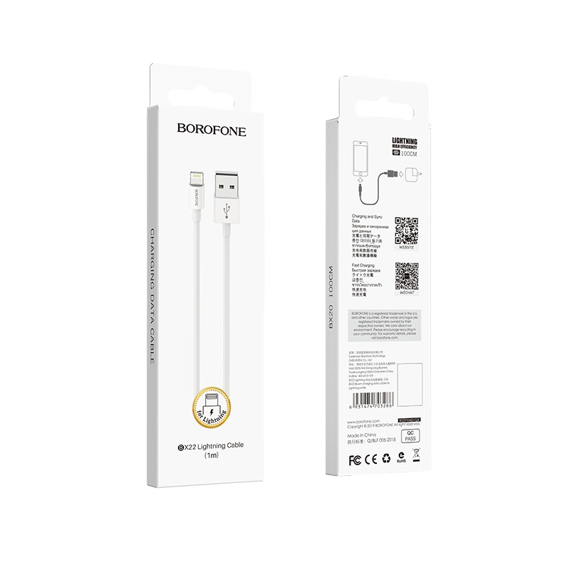 Borofone BX22 Rongpin Data for Apple Android 2A Fast PC Charging Cable TYPE-C_voghion.com