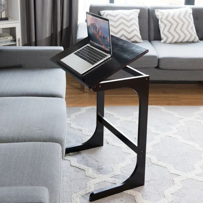 With Sofa Top Tilting Side Table Bamboo_voghion.com