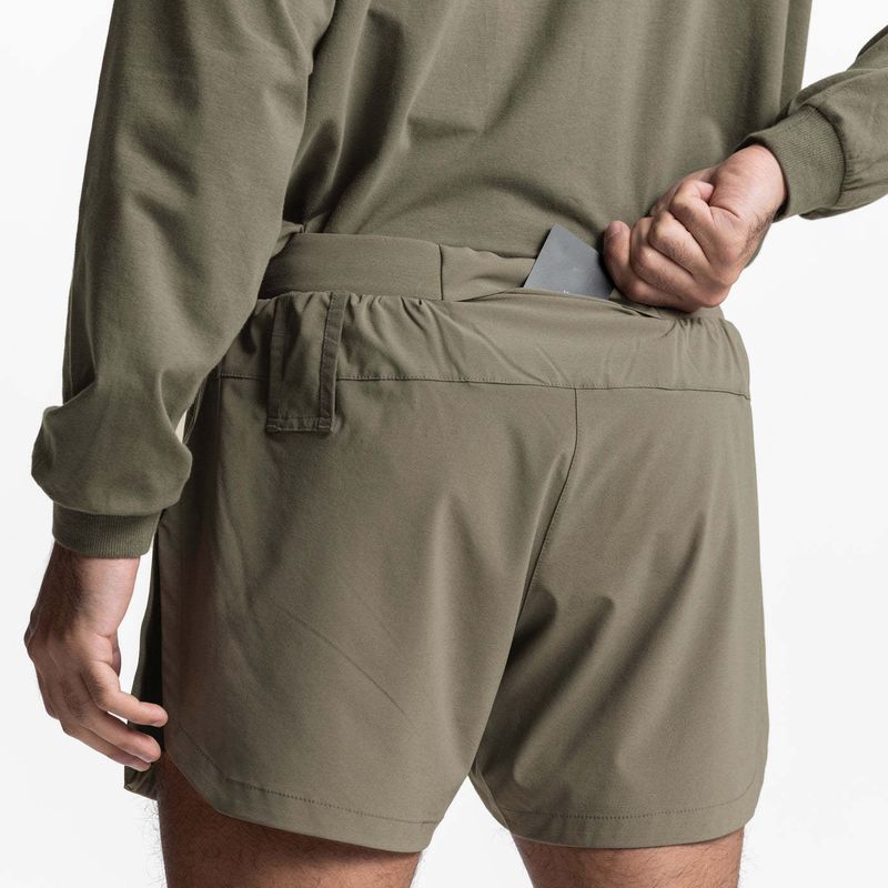 Shorts de gimnasio de 12,7 cm para hombre: malla transpirable para entrenamiento de verano (tejido elástico, secado rápido y ligero)_voghion.com