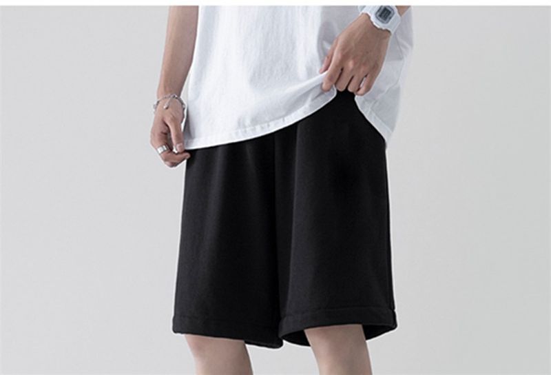 Herretøj Herre Sommersportshorts Tynde, lige shorts i trikotstof Udendørs basketballbukser til stranden Casual bukser_voghion.com