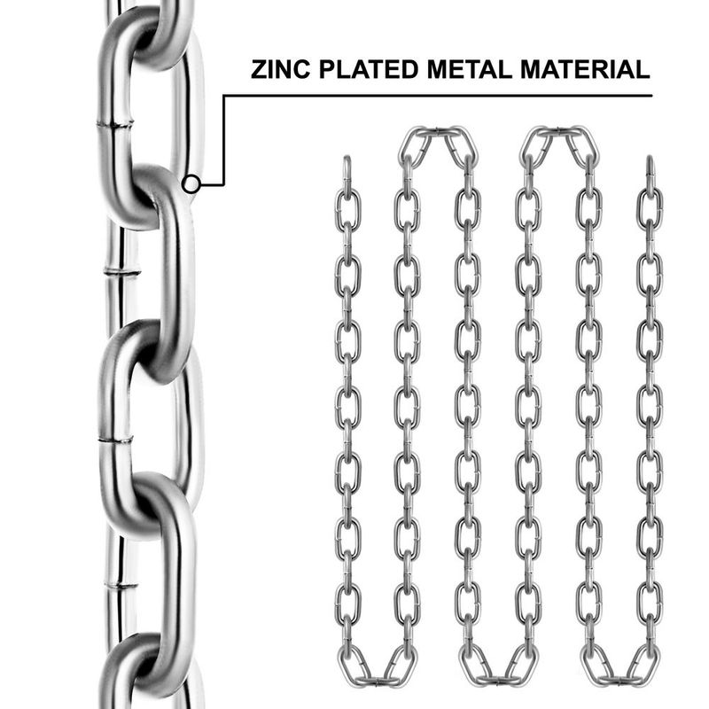 VEVOR Grade 30 Chain 3/16 Inch By 100Ft Length Grade 30 Proof Coil Chain Zinc Plated Grade 30 Chain For Towing Logging Agriculture And Guard Rails_voghion.com